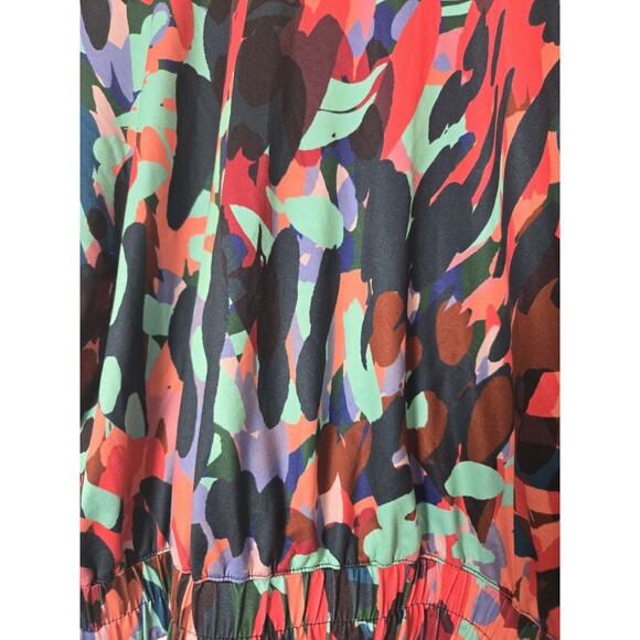 Tek Gear Womens Top Size XL Multicolor Short Sleeve Crop Elastic Band Athletic - Picture 4 of 6